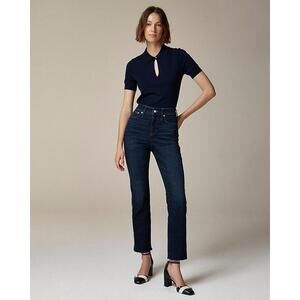 J.CREW NWOT Curvy High-Rise Kickout Jean in Penny Basil Wash-Size 32